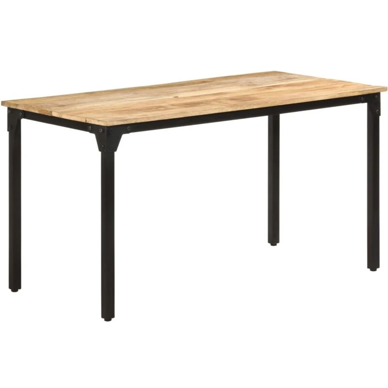 Image of VIDAXL Dining Table 140x70x76cm Rough Mango Wood Vidaxl 8720286067505