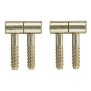 Image of Lightweight Brass effect Metal Barrel hinge Pack of 2