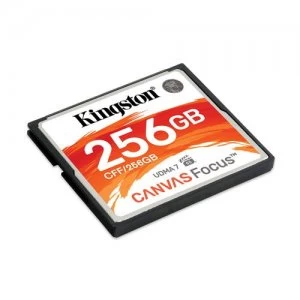 Image of Kingston Technology Canvas Focus memory card 256GB CompactFlash