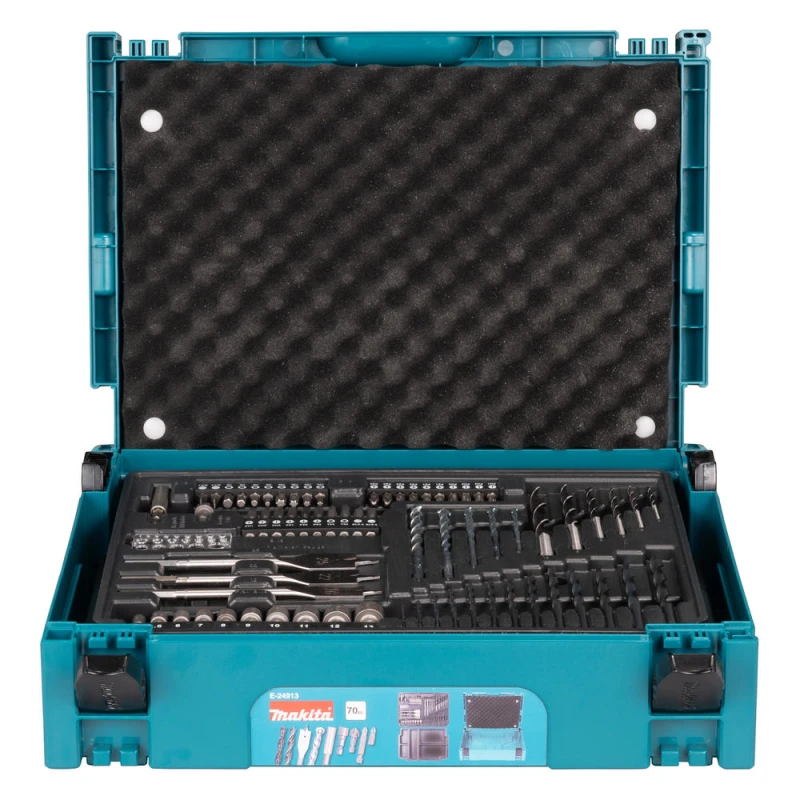 Image of Makita 70 Piece Drill and Screwdriver Bit Set in Makpac Case E-24913