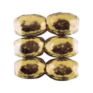 Image of North Pole Christmas Ribbon Cops (Pack Of 6) (One Size) (Gold)
