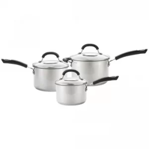 image of Circulon Total Stainless Steel 3 piece Set Silver