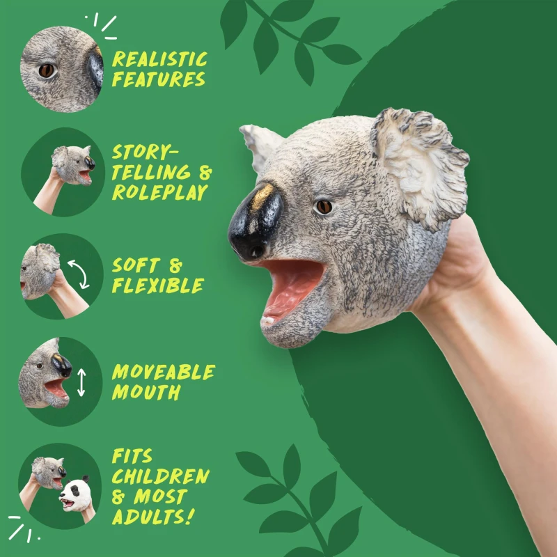 Image of Wild Thingz Hand Puppet - Grey Koala Multi unisex