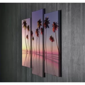 Image of UC004 Multicolor Decorative Canvas Painting (3 Pieces)