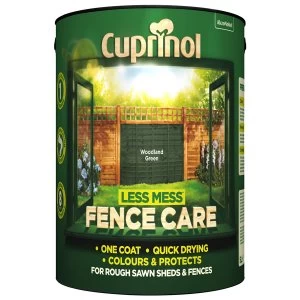 image of Cuprinol 5L Less Mess Fence Care - Woodland Green