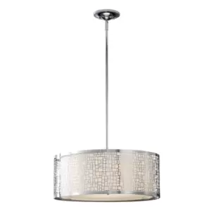 Image of 3 Bulb Ceiling Pendant Light Fitting Chrome LED E27 100W Bulb