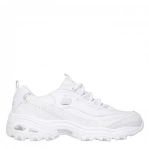 Image of Skechers DLite Trainers Ladies - White