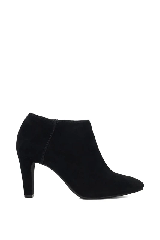 Image of Dune London Womens 'Omarah' Suede Ankle Boots in Black Size: 8 Black Female 8