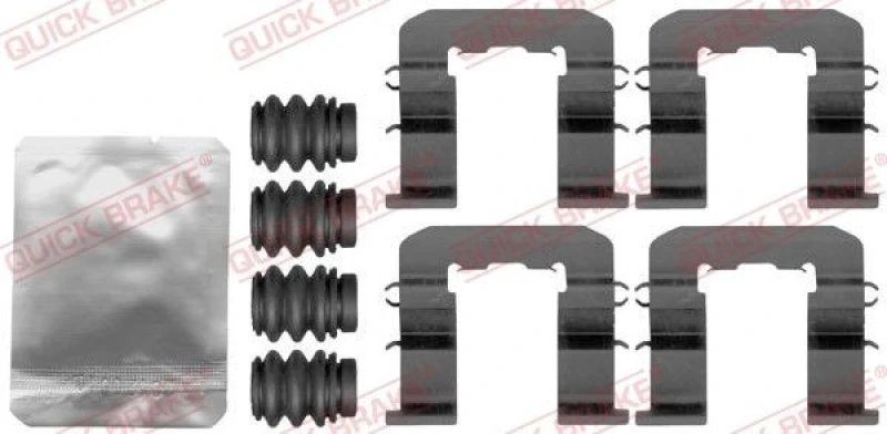Image of QUICK BRAKE Brake pad fitting kit QUICK BRAKE 109-1893