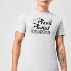 Image of Toy Story Pizza Planet Logo Mens T-Shirt - Grey - 3XL