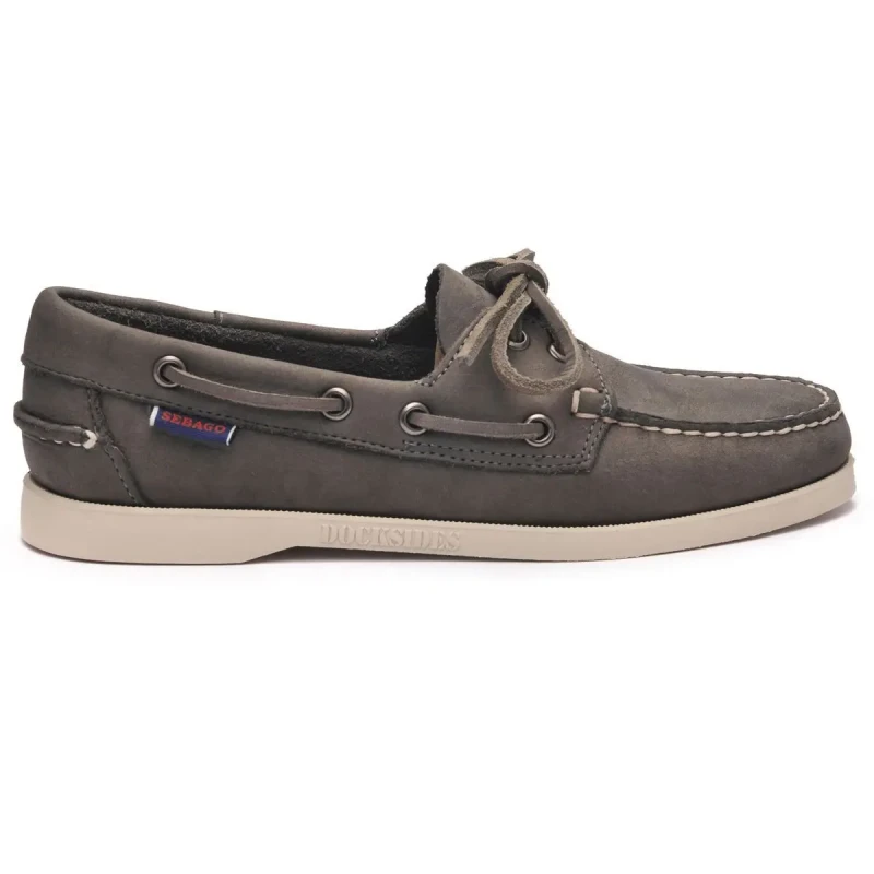 Image of Sebago Womens boat shoes Sebago Docksides Gris Female 38,5