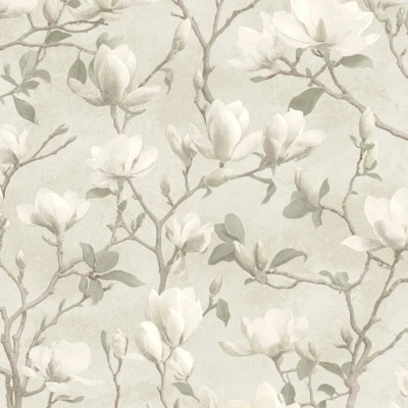 Image of Holden Decor Holden Decor Eleganza Petalina Floral Dove Wallpaper - 36402