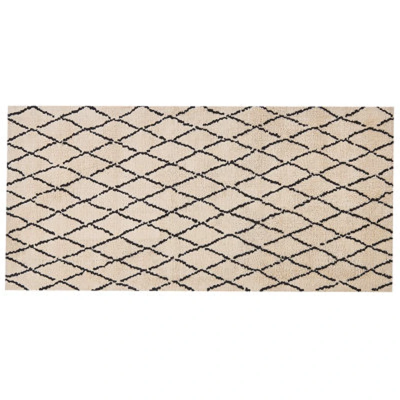 Image of Beliani Rug Midyat Beige 80 X 150 Cm