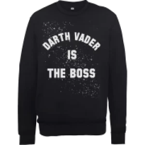 Image of Star Wars Darth Vader Is The Boss Sweatshirt - Black