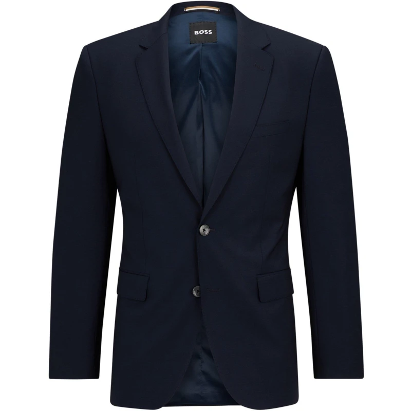 Image of Boss Mens H Jasper Mm C Formal Jacket Dark Blue male 40 (50)