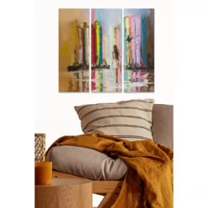 Image of MDF454405636 Multicolor Decorative MDF Painting (3 Pieces)