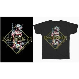 image of Iron Maiden - Somewhere in Time Diamond Mens XX-Large T-Shirt - Black