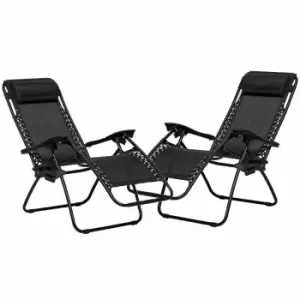 image of Royalcraft Black Zero Gravity Relaxer - 2pk