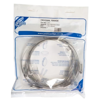 Image of 6SS Hose Clip Grade 304 Stainless Steel 110MM - 140MM