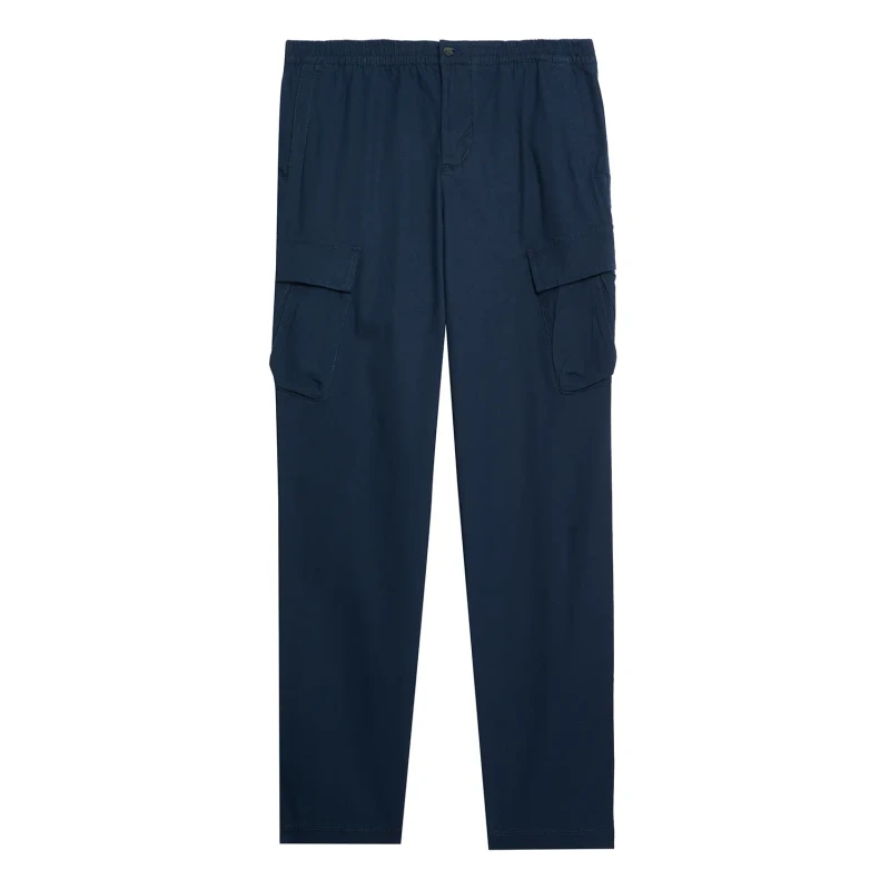 Image of Lyle & Scott Cotton Stretch Ripstop Cargo Joggers Dark Navy XL