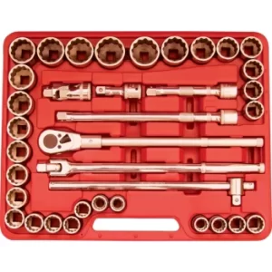 image of MM/Inch Professional Socket Set 3/4" Sq Dr 36PC