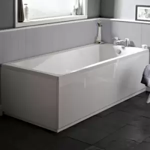 Image of Linton Single Ended Rectangular Bath 1400mm x 700mm - Acrylic - Nuie