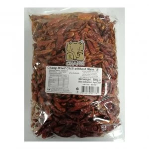 Image of Chang Small Dried Red Chillies (without stem) - 500g pack