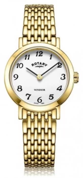 Image of Rotary Ladies Gold Plated Bracelet LB05303/18 Watch