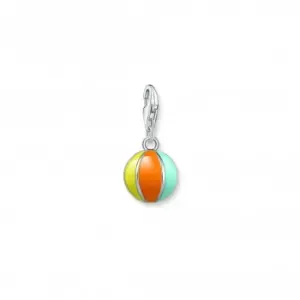 image of Charmista Multicoloured Cold Enamel Beach Ball Charm Pendant 2004-041-7