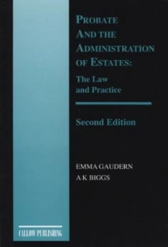 Image of Probate and the Administration of Estates by Emma Gaudern Paperback