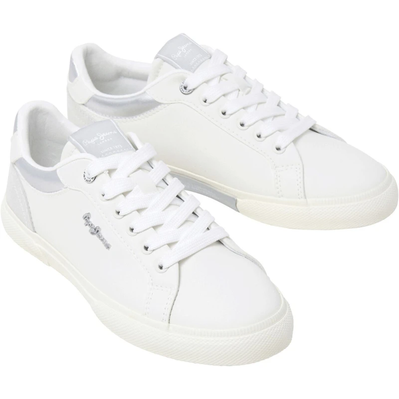 Image of Pepe Jeans Kenton Court Trainers White Polyurethane 36 (3.5)