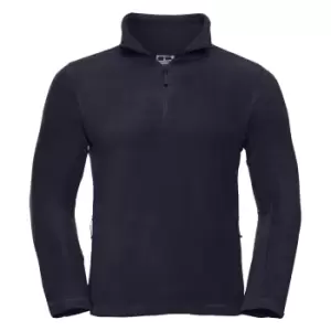 Image of Russell Mens 1/4 Zip Outdoor Fleece Top (2XL) (French Navy)