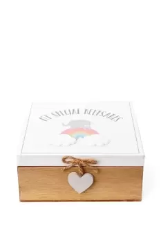 Image of MDF Rainbow Keepsake Box "My Special Keepsakes"