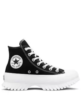 Image of Converse Chuck Taylor All Star Lugged Hi-Tops - Black/White, Size 3, Women
