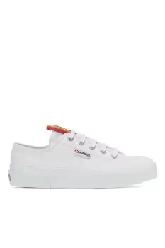 Image of 2630 Stripe Rainbow Canvas Trainers