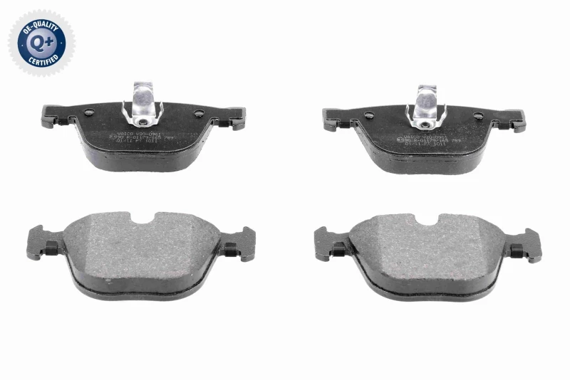 Image of VAICO V20-0961 Brake pad set Rear Axle, prepared for wear warning indicator, Q+, original equipment manufacturer quality Brake Pad Set,disc brake (40