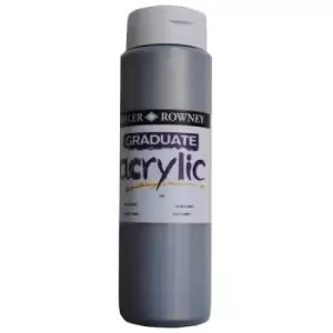 Image of Daler Rowney 123500702 Graduate Acrylic Paint 500ml Silver Imit