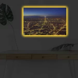 Image of 4570DHDACT-037 Multicolor Decorative LED Lighted Canvas Painting