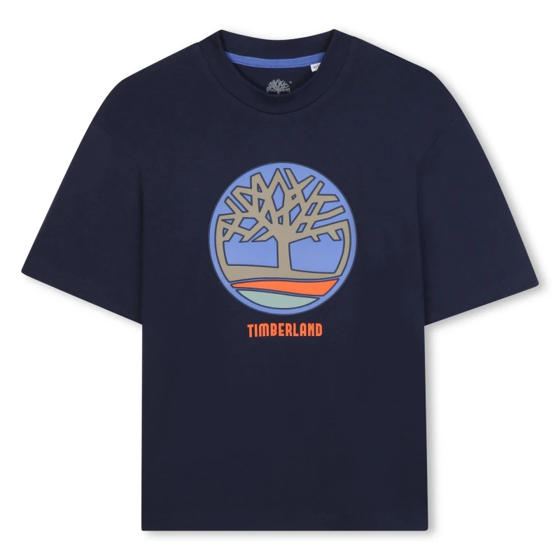 Image of Timberland Kids Timb Large Logo T-Shirt Navy male 8 Years