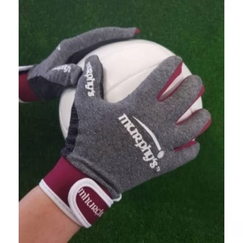 image of Murphy's Gaelic Gloves Junior 6 / Under 12 Grey/Maroon/White