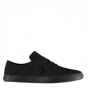 Image of Converse Ox Costa Canvas Trainers Ladies - Black Mono