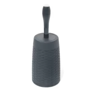 image of Addis Calico Rattan Charcoal Toilet Brush Charcoal