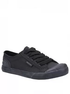 image of Rocket Dog Jazzin Plimsolls, Black, Size 4, Women