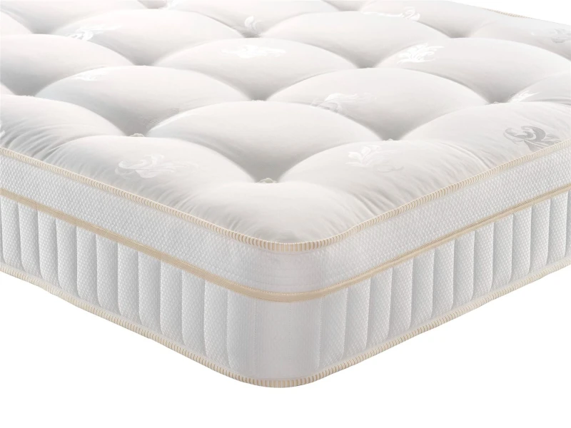 Image of Essential Value Pocket Deluxe 1000 Spring Medium Firm Mattress in White Size: Single White Unisex Single