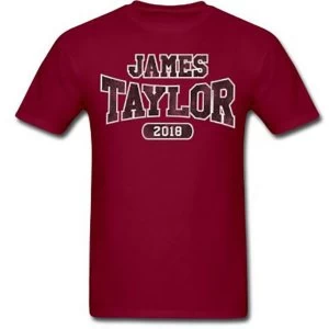 James Taylor - 2018 Tour Logo Mens Medium T-Shirt - Red