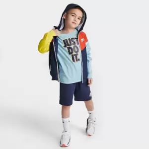Image of Little Kids Nike Active Joy Windrunner Jacket and Shorts Set