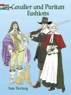 Image of cavalier and puritan fashions coloring book