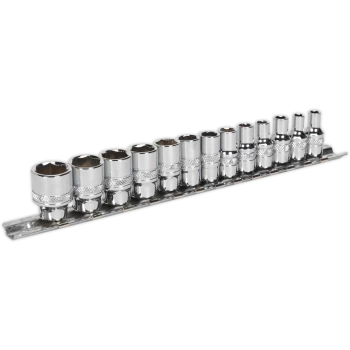 image of Sealey 13 Piece 1/4" Drive Socket Set 1/4"