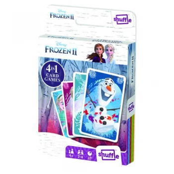 Image of Shuffle Disney Frozen II 4-in-1 Card Game Pack of 12 108547998