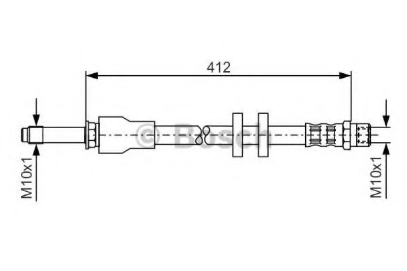 Image of Brake hose Bosch 1 987 481 021